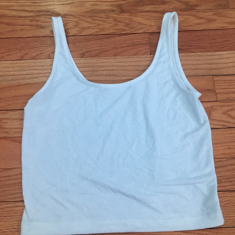 white tank top